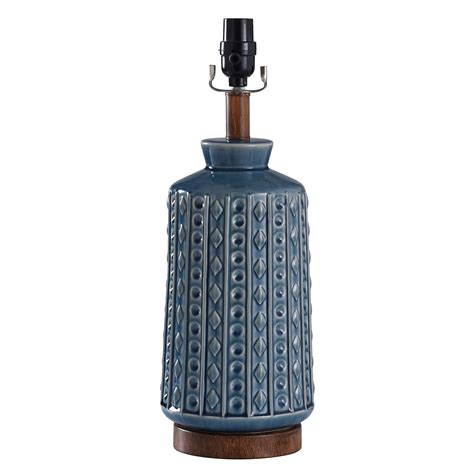 Blue Patterned Ceramic Table Lamp, 18" | At Home