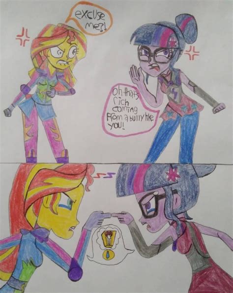 What if Sci-Twi defends herself by AwesomeGameDude10 on DeviantArt