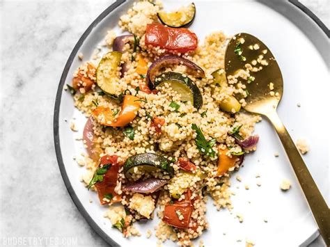 Roasted Vegetable Couscous - Vegan - Budget Bytes