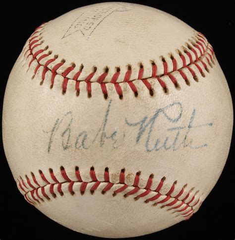 Babe Ruth Single Signed OL Baseball (PSA LOA) | Pristine Auction