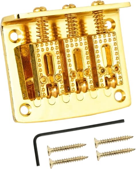 Amazon.com - Electric Guitar Bridge 3 String Guitar Bridge Guitar Bridge Replacement Parts for ...