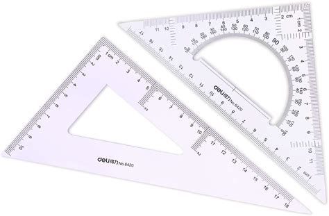 Amazon.com: Large Triangle Ruler Square Set,Triangle Protractor,2 ...