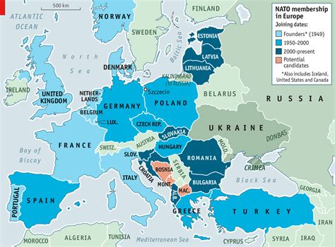 Map Of Nato Countries In Europe – Topographic Map of Usa with States