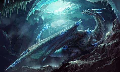 Ice Dragon illustration, Galan Pang on ArtStation at https://www ...