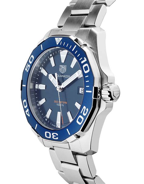 Replica Tag Heuer Aquaracer Blue Dial Stainless Steel Case Men's Watch WAY111C.BA0928 41MM ...