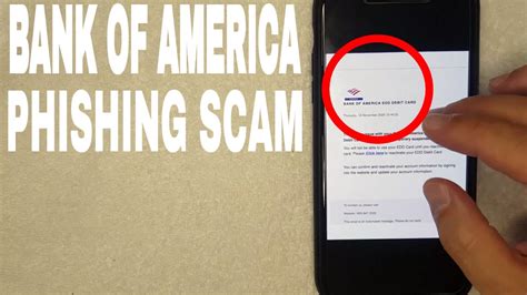 Bank Of America Phishing Email Scam 🔴 - YouTube