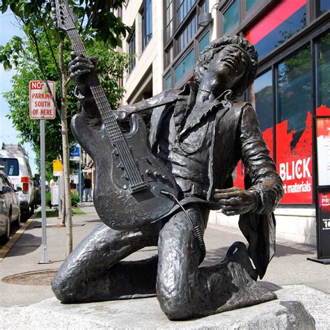 Jimi Hendrix Statue in Seattle, WA (8 Photos)