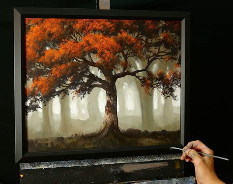 Autumn Misty Forest Painting Lesson Set - ONLINE Acrylic Painting Series | Tim Gagnon Studio