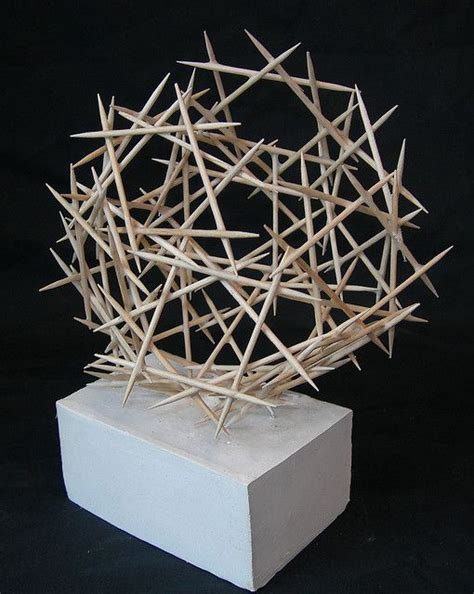 space | Toothpick sculpture, Sculpture projects, Geometric sculpture