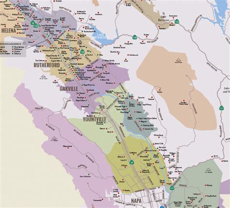 Napa Valley Winery Map | Plan Your Visit To Our Wineries - California ...