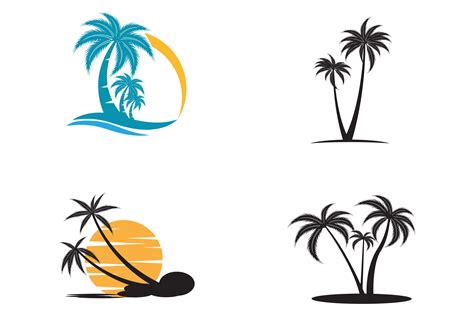 Palm Tree Logo Vector Gráfico por Redgraphic · Creative Fabrica