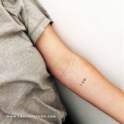 I AM Temporary Tattoo (Set of 3) – Small Tattoos