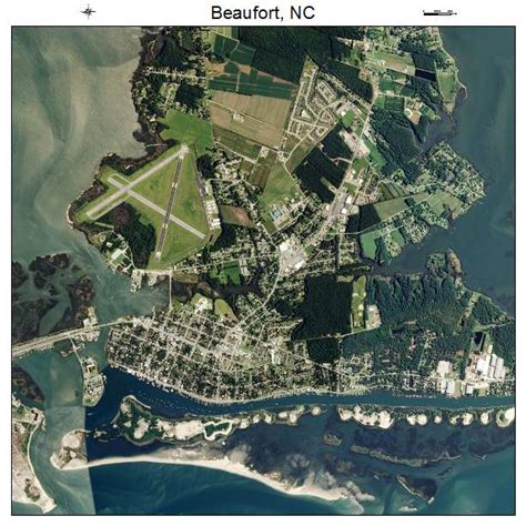 Aerial Photography Map of Beaufort, NC North Carolina