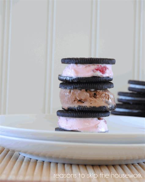 Oreo Ice Cream Sandwiches – REASONS TO SKIP THE HOUSEWORK