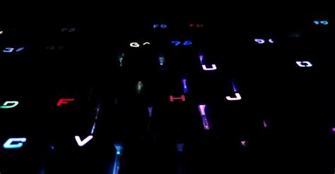 The Illuminating Lights Of A Computer Keyboard Free Stock Video Footage ...