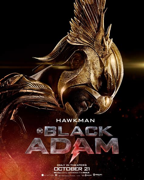 BLACK ADAM movie poster, featuring Hawkman (Aldis Hodge) : r/comicbooks