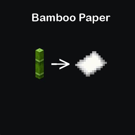 Bamboo Paper - Customization - Minecraft