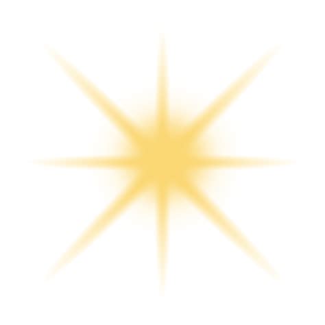 Yellow glow light effect. Star burst transparent background PNG ...