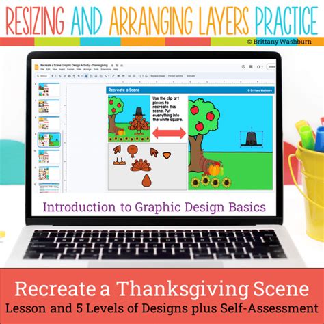 Graphic Design Lesson and Activities Holidays Bundle