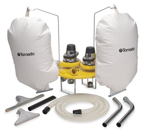 TORNADO Shop Vacuum, 55 gal Tank Size, 114 cfm, 2 in Vacuum Hose Dia ...