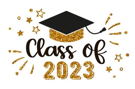 Premium Vector | Class of 2023 graduation congratulations at school university or college trendy ...