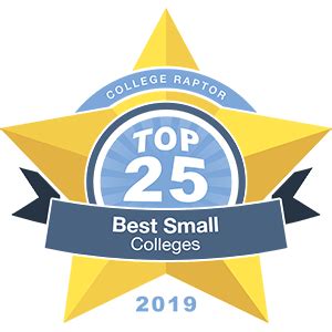 The Top 25 Best Small Colleges | 2019 Rankings | College Raptor