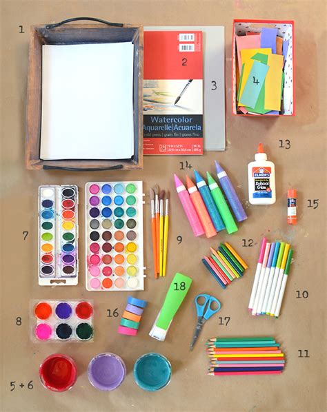 Art Supplies | Art supplies gift, Art supplies list, Kids art supplies