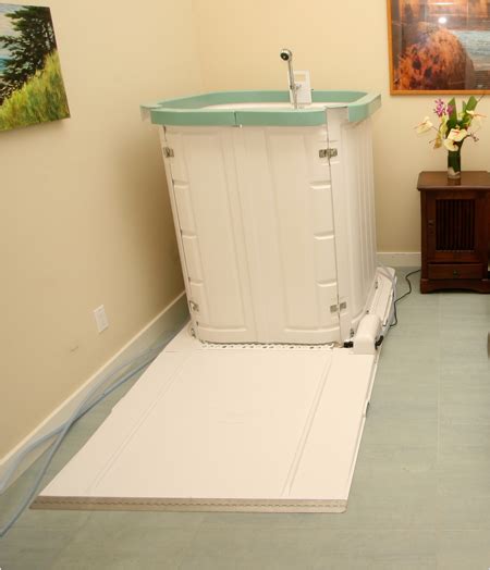 Portable Shower for Handicap Access - Plumbed Elegance plumbing fixture showroom