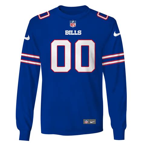 Personalized Name And Number Buffalo Bills Hoodie Jersey – 9X Print