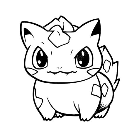 Pokemon Coloring Pages Cute Free Printable Pokemon Coloring Sheets Outline Sketch Drawing Vector ...