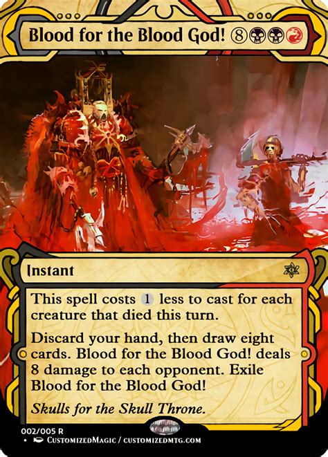 Blood for the Blood God! – CustomizedMTG – Magic the Gathering Proxy Cards