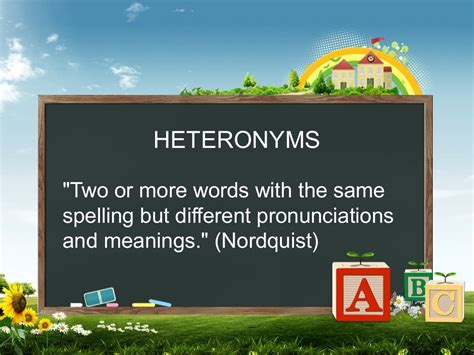 Heteronyms