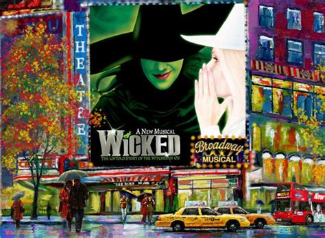 WICKED Broadway Musical Show. Times Square New York City. - Etsy New Zealand