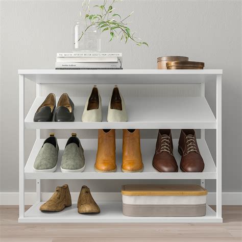 PLATSA Open shoe storage unit - white - IKEA