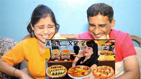 Alphabetical Food Challenge in Buffet | Food Challenge - YouTube