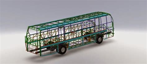 SOLID WORKS BUS STRUCTURE DESIGN ANIMATION - SolidWorks Share