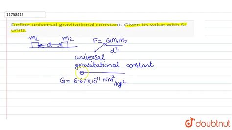 上 unit of gravitational constant g 213091-What is the si unit of gravitational constant g class 9