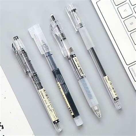 MUJI Style Black Gel Pens: Set of 4 – Otrio Stationery & Gifts | Gel pens, Pen sets, Gel pens set