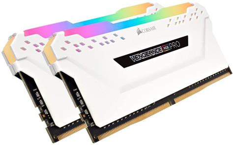 CORSAIR VENGEANCE RGB PRO 32GB (2 x 16GB) DDR4 DRAM 3200MHz C16 Memory Kit - White