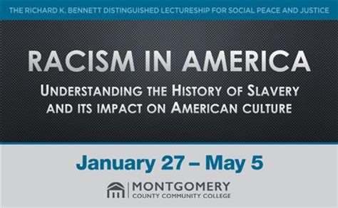 Montgomery County Community College - Racism in America: Understanding ...