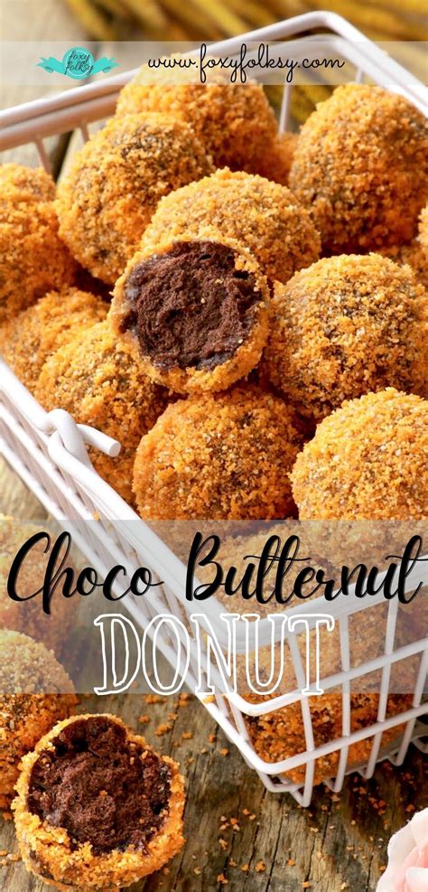 Choco Butternut Donuts - Foxy Folksy