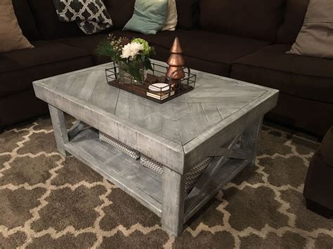 Distressed White Farmhouse Coffee Table – HOMYSTYLE