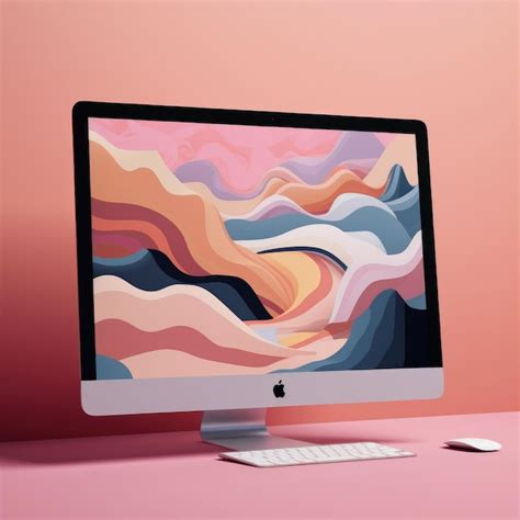 Premium AI Image | Mockup of PC laptop screen contain an illustration ...