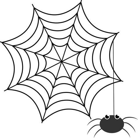 Vector illustration of spider character and web in cartoon style for ...