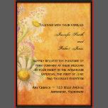 Rustic Daisies on Parchment Wedding Invitation | Zazzle