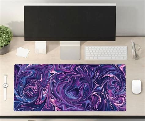 Purple Desk Mat Desk Pad Large Gaming Mouse Pad 10x16 12x18 | Etsy in ...