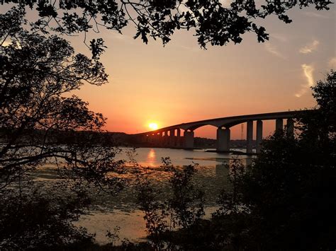 Photo of Orwell bridge sunset