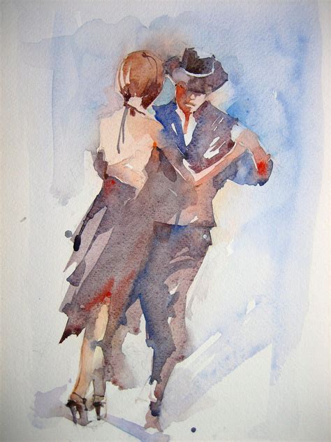 005 | Dance paintings, Tango art, Watercolor dancer