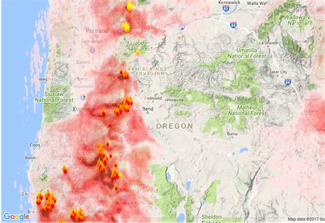 Oregon State Smoke Forecast for Monday -Tuesday Sept. 4-5, 2017 (Revised)