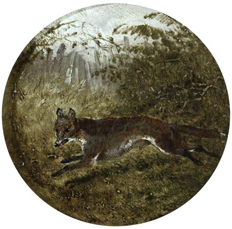 Fox Fleeing Painting | John Frederick Herring, Sr Oil Paintings